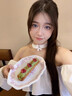 自由說花邊蕾絲蝴蝶結頸飾puppy鈴鐺choker項圈女頸帶情侶有趣甜酷軟妹 粉色項圈+牽引繩 曬單實拍圖