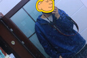 馬登工裝美式復(fù)古半拉鏈衛(wèi)衣男秋拼色連帽甲板服純棉休閑套頭夾克外套 海軍藍(lán) M 曬單實拍圖