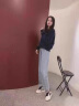 奢馳路易（SECHILOUIS）品牌小白鞋女2024新款秋季百搭鞋子時尚高幫平底休閑運動板鞋 紅藍單鞋 高幫款 35 225mm 曬單實拍圖