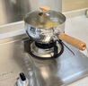 易億派無涂層小奶鍋日式雪平鍋寶寶專用輔食鍋不銹鋼嬰兒家用泡面湯鍋 316L【帶蓋】加厚五層鋼 22cm 曬單實(shí)拍圖