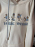 Teenie Weenie小熊女裝衛(wèi)衣冬季時尚卡通連帽學院簡約休閑潮流上衣 象牙白 S (160) 曬單實拍圖