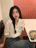FSHE2025刺繡雪紡襯衫女春夏季設(shè)計(jì)感小眾寬松顯瘦短袖襯衣上衣潮 米白色 L 曬單實(shí)拍圖