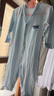 多嘻?？▼雰哼B體衣春秋款新生衣服睡衣嬰幼兒哈衣外出服 淺藍(lán)色 73cm 曬單實(shí)拍圖