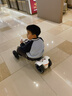 夢多福折疊兒童卡丁車四輪3-10歲電動(dòng)6-12歲免安裝可坐人童車便攜玩具車 白色【12v+早教音樂+加長車身】 可遙控大人男孩女孩小孩生日禮物 曬單實(shí)拍圖