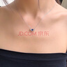紀(jì)鉑梵品牌輕奢吊墜一路鹿有銀項鏈女生情人節(jié)禮物生日禮物鎖骨鏈女 藍(lán)皓【一鹿有你】項鏈 曬單實(shí)拍圖