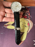 天梭1853杜魯爾系列T099原裝皮帶 T099407a T099408a原廠真皮表帶 黑色銀色蝴蝶扣 21mm 曬單實拍圖