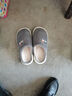 回力秋冬季居家棉拖鞋男厚底踩屎感條紋簡(jiǎn)約防滑耐磨室內家居拖鞋男冬 綠色 38-39 偏小一碼 曬單實(shí)拍圖