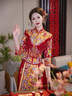 泰勒馬丁秀禾服新娘龍鳳褂2025新款高端中式嫁衣結(jié)婚禮服敬酒禮服古裝婚紗 0228 XL 曬單實(shí)拍圖