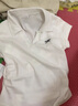 樂卡利短袖正肩T恤女新款POLO翻領純欲蝴蝶結(jié)刺繡收腰修身顯瘦短款上衣 白色 M 曬單實拍圖
