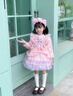 迪士尼（Disney）女童洛麗塔公主裙新款小女孩洋氣連衣裙春秋兒童蘿莉夏季長袖裙子 粉紅色長袖（無頭箍） 80 建議身高75—80cm 曬單實拍圖