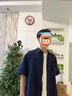 Cebrodz法國復(fù)古短袖襯衫男2025夏季寬松休閑百搭日系襯衣工裝外套男 藏青色 XL 曬單實(shí)拍圖