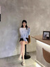 HEANEDUCK輕奢女鞋厚底板鞋女2025年春秋新款增高牛筋軟底松糕百搭休閑鞋潮 酷奇HEDCK杏色 37 曬單實(shí)拍圖