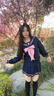 茉衣雅（MOYIYA）2025春夏jk制服水手服正版日系學(xué)院風(fēng)女學(xué)生美少女套裝 長(cháng)袖+39cm短裙+領(lǐng)結【十九櫻套裝 S 曬單實(shí)拍圖