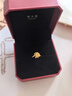周大福 玫瑰花開(kāi)口戒黃金戒指(工費180)約7.25g EOF1093 曬單實(shí)拍圖