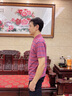 老爺車父親節(jié)禮物實用送爸爸T恤男士中老年人衣服純棉短袖40-50歲夏季衫 紅色0982020086 M (170) 建議120-135斤 曬單實拍圖