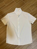 JASONWOOD高端品牌男裝長(zhǎng)袖襯衫男商務(wù)職業(yè)冰 絲無(wú)痕免燙抗皺襯衣修身正裝 D555-1短  襯衫白色 XXS 40 推薦體重120-150斤 曬單實(shí)拍圖