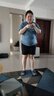 康創(chuàng  )暉100純棉加肥加大碼胖妹妹大碼女裝200斤上衣服ins潮寬松短袖t恤女 藍色【黑字母Lovely Mind】 3XL 推薦160-180斤 曬單實(shí)拍圖