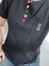 以純 YISHION設(shè)計(jì)感v領(lǐng)正肩短袖t恤女夏裝2025新款寬松韓版大碼顯瘦遮肚子上衣 黑色【純棉】 M 適合80-110斤 曬單實(shí)拍圖