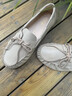 Clarks其樂Quilto Luna女鞋新款英倫風(fēng)平底通勤一腳蹬豆豆鞋 淺棕色 261825584 37 曬單實(shí)拍圖