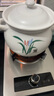 康舒（KANGSHU）砂鍋古典白蘭花湯鍋套裝家用大容量耐高溫?zé)蹂佁沾筛蔁涣焉冲?湯鍋+燉鍋7-13人6500ml+ 1000ml 曬單實(shí)拍圖