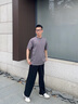 GXG男裝 針織休閑褲束腳運動(dòng)褲男長(cháng)褲G24X022037 黑色 M 曬單實(shí)拍圖
