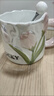馳諾2023新款郁金香高顏值陶瓷杯子家用早餐創(chuàng  )意馬克杯女情侶咖啡水杯 珠光郁金香淺藍 單杯 曬單實(shí)拍圖
