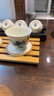 恒銘昌陶瓷茶杯白瓷手繪小號主人杯品茗單杯陶瓷茶具功夫茶杯 手繪青花山水茶杯 曬單實拍圖