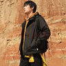 Timberland添柏嵐沖鋒衣男夾克秋冬戶(hù)外徒步登山寬松防風(fēng)工裝連帽外套A695W A695W001/黑色/logo隨機 L/180 曬單實(shí)拍圖