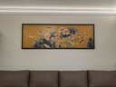 古歌空間 焦點(diǎn)藝術(shù)新中式客廳裝飾畫(huà)沙發(fā)背景墻橫幅掛畫(huà)錦鯉新九魚(yú)圖銅畫(huà)輕奢高級畫(huà) 連年有余財【金色】1980*680mm 黑胡桃實(shí)木畫(huà)框 銅彩燒工藝+黃銅畫(huà)芯+包安裝 曬單實(shí)拍圖