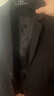 羅蒙兒童西裝套裝男童帥氣英倫休閑小西服中大童新款演出禮服 黑色160 曬單實拍圖