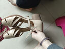 森達時(shí)裝涼鞋女款2025夏季新款商場(chǎng)同款粗跟高跟鞋XMC01BQ5 杏色 40 曬單實(shí)拍圖