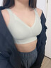 頌梵希大胸顯小內(nèi)衣女無痕上托聚攏防下垂文胸收副乳顯瘦薄款胸罩 抹茶綠 M 【75BC】 曬單實(shí)拍圖