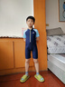 特步兒童泳衣 男童2025新款競速連體游泳衣中大童男孩專(zhuān)業(yè)訓練套裝 泡沫藍 140 /16 建議140-150cm70-85斤 曬單實(shí)拍圖