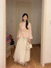 RUIQIUER新中式連衣裙女夏季新款女裝改良國風(fēng)小個(gè)子時(shí)尚氣質(zhì)法式套裝裙子 套裝 S 曬單實(shí)拍圖