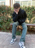 JEEP吉普寬松休閑牛仔褲男2026春季通勤百搭直筒褲青年韓版簡(jiǎn)約褲子男 曬單實(shí)拍圖
