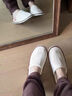 斐月伽一次性拖鞋加厚秋冬季男女家用酒店室內待客拖鞋旅行民宿便攜拖鞋 升級防滑鞋底2雙裝-米白 曬單實(shí)拍圖