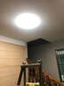 松下（Panasonic） led滿天繁星臥室吸頂燈36W小客廳素白燈餐廳三段調(diào)色照明燈具 36W素白銀色裝飾邊 HHXN4038L 曬單實(shí)拍圖