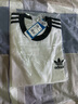 阿迪達(dá)斯（adidas）三葉草T恤男裝女裝 2025夏季新款運(yùn)動(dòng)服時(shí)尚舒適透氣休閑短袖上衣 JN7018/粉藍(lán)全棉/現(xiàn)貨速發(fā) L 曬單實(shí)拍圖
