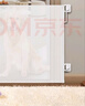 利伯頓（LIBODUN）兒童安全可伸縮安全門欄免打孔樓梯口防護(hù)欄門檔寵物柵欄 【免打孔款】白色 140cm寬-86cm高 曬單實(shí)拍圖