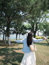 納琳雅Nalinya連衣裙溫柔風(fēng)穿搭套裝女2025新款韓系針織開(kāi)衫搭氣質(zhì)感 藍(lán)色針織衫+白色連衣裙 兩件套 L 建議100-120斤 曬單實(shí)拍圖