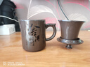樸俊紫砂杯辦公杯泡茶杯帶杯蓋喝水杯可定制姓氏刻字茶水分離過(guò)濾內膽 5-【舍得】過(guò)濾三件杯380ml 曬單實(shí)拍圖