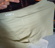 三?！?條裝】 男內褲 抗菌棉質(zhì)U襠透氣四角褲平角褲男486723 組合4-藍色+綠色+淺灰 3條 XL 曬單實(shí)拍圖