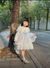 安妮優(yōu)兒（Anneyol）女童春秋季艾莎公主裙2025新款兒童小女孩蓬蓬紗蛋糕裙愛莎連衣裙 粉紅色 120 曬單實(shí)拍圖