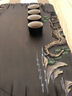 石間說(shuō) 整塊黑檀木茶盤(pán)天然實(shí)木茶盤(pán)茶臺茶具原創(chuàng  )手繪雕刻簡(jiǎn)約家用托盤(pán) 70*30*4.5CM枯木逢春 曬單實(shí)拍圖