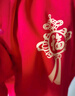 歡喜小熊嬰兒連體衣寶寶秋季抓周外出禮服新生兒秋冬紅色滿(mǎn)月百天周歲哈衣 曬單實(shí)拍圖