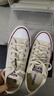 匡威（Converse）官方 All Star男女簡(jiǎn)約低幫休閑板鞋奶霜白159485C 159485C 37.5 曬單實(shí)拍圖