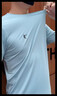 喬丹冰絲短袖t恤男士2025夏季新款休閑透氣半袖寬松跑步運動(dòng)速干上衣T 靜水藍 XL 曬單實(shí)拍圖