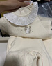 OAK FAMILY新生寶寶爬服嬰幼兒衣服長袖連體衣冬季保暖加厚哈衣 米黃 80cm 曬單實拍圖