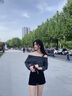冶芷黑色高腰牛仔短褲女夏季新款遮肚小個(gè)子a字闊腿熱褲 高腰牛仔短褲黑色 L 曬單實(shí)拍圖