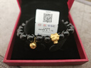 中國黃金（CHINA GOLD）黃金吊墜女款足金鈴鐺項鏈時(shí)尚飾品情人節實(shí)用生日禮物送老婆愛(ài)人足金鈴鐺吊墜 約0.4g【贈銀鏈】 曬單實(shí)拍圖
